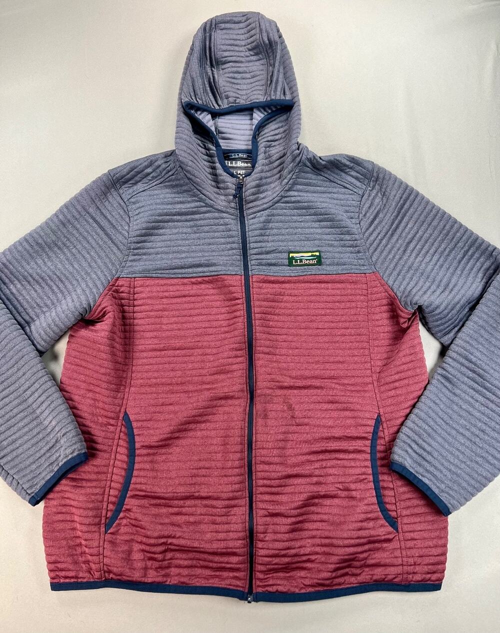LLBean - Airlight Knit Long Sleeve Full Zip Hoodie Jacket (Women's Petite Large)